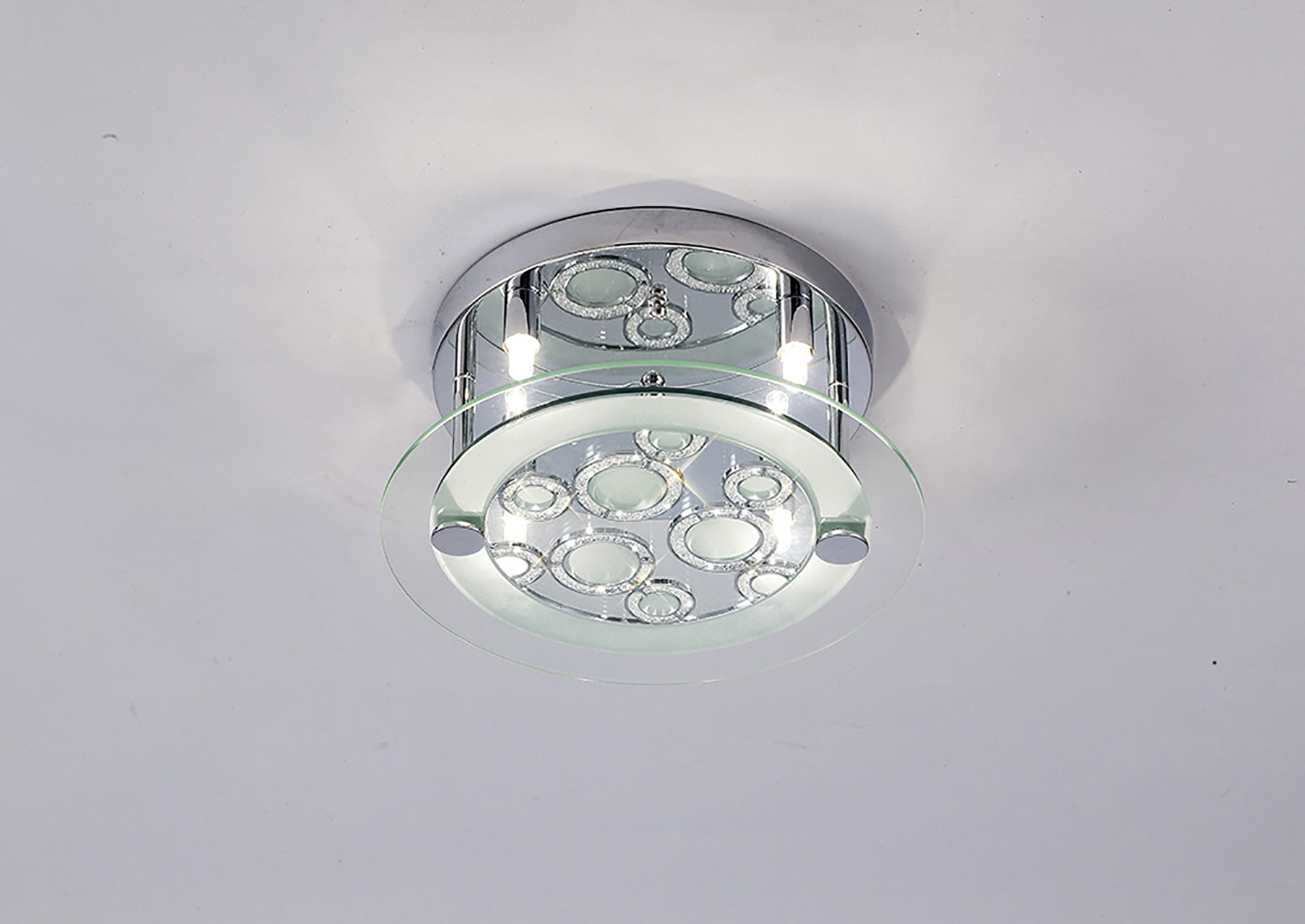 IL30983  Destello Crystal  Flush Ceiling 4 Light